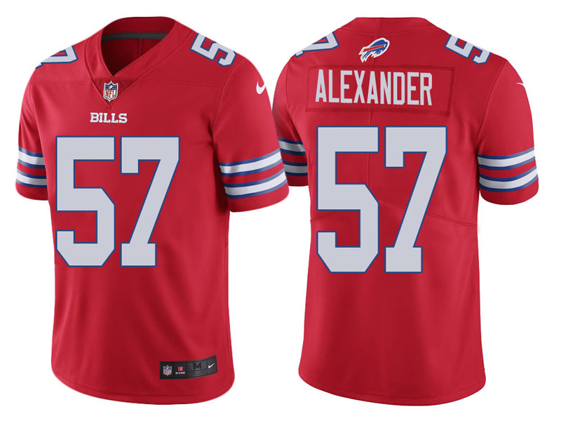 Buffalo Bills #57 Lorenzo Alexander Red Vapor Untouchable Color Rush Limited Jersey