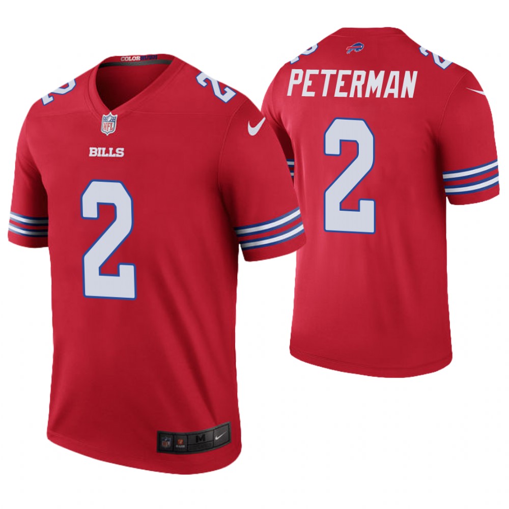 Buffalo Bills #2 Nathan Peterman Red Color Rush Legend Jersey Buffalo Bills #2 Nathan Peterman Red Color Rush Legend Jersey