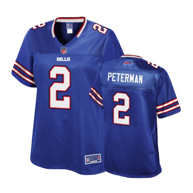 Women Buffalo Bills #2 Nathan Peterman Royal Player Pro Line Jersey Women Buffalo Bills #2 Nathan Peterman Royal Player Pro Line Jersey