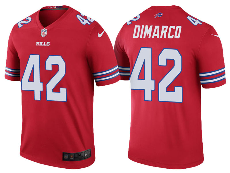 Buffalo Bills #42 Patrick DiMarco Red Color Rush Legend Jersey Buffalo Bills #42 Patrick DiMarco Red Color Rush Legend Jersey