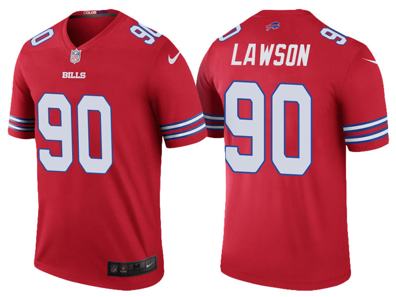 Buffalo Bills #90 Shaq Lawson Red Color Rush Legend Jersey Buffalo Bills #90 Shaq Lawson Red Color Rush Legend Jersey