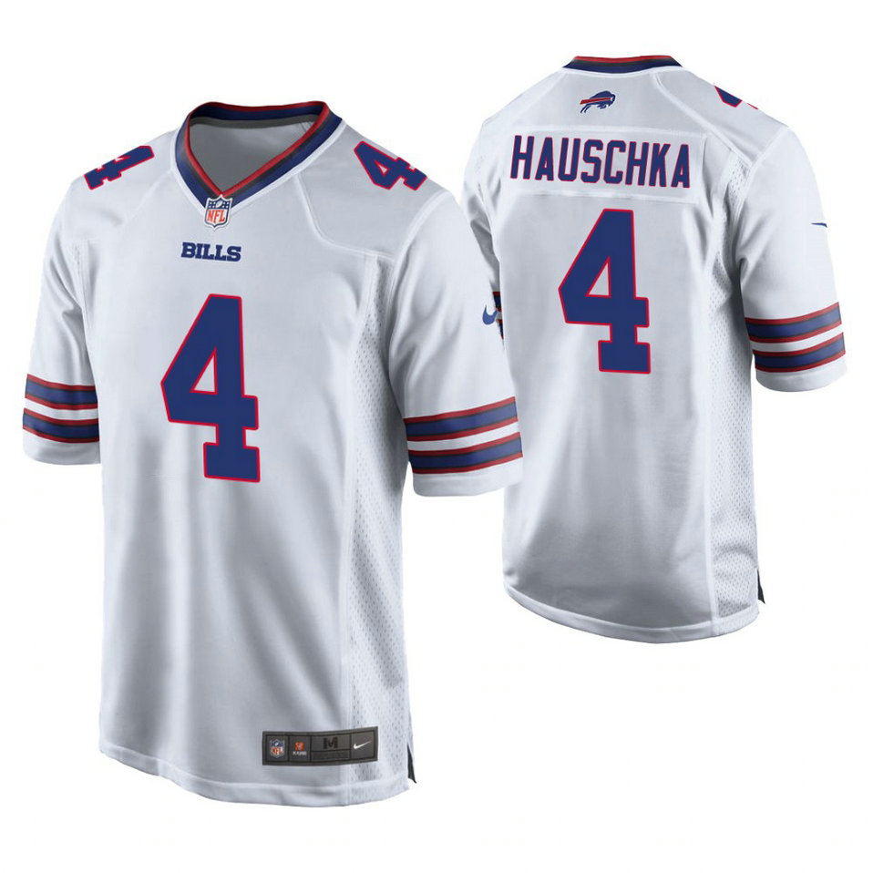Buffalo Bills #4 Steven Hauschka White Game Jersey Buffalo Bills #4 Steven Hauschka White Game Jersey