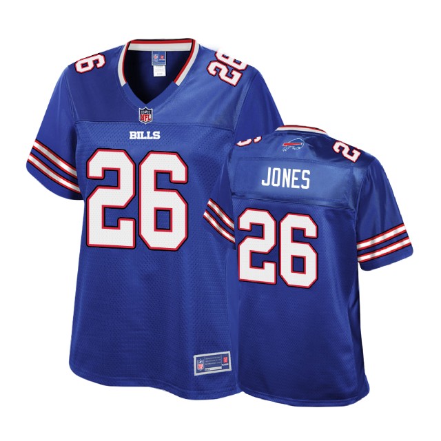 Women Buffalo Bills #26 Taiwan Jones Royal Player Pro Line Jersey