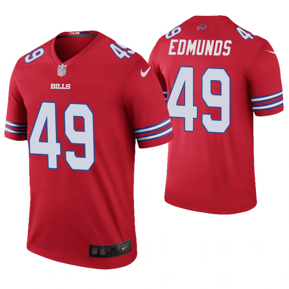 Buffalo Bills #49 Tremaine Edmunds Red Color Rush Legend Jersey Buffalo Bills #49 Tremaine Edmunds Red Color Rush Legend Jersey