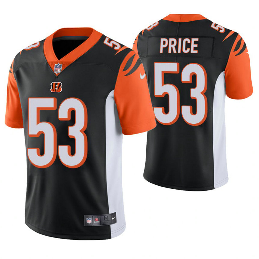 Cincinnati Bengals #53 Billy Price Black Vapor Untouchable Limited Player Jersey Cincinnati Bengals #53 Billy Price Black Vapor Untouchable Limited Player Jersey