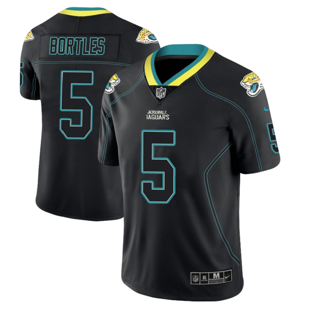 Jacksonville Jaguars #5 Blake Bortles 2018 Lights Out Color Rush Limited Black Jersey