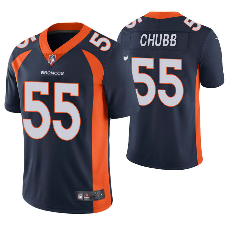 Denver Broncos #55 Bradley Chubb Navy Vapor Untouchable Limited Player Jersey Denver Broncos #55 Bradley Chubb Navy Vapor Untouchable Limited Player Jersey