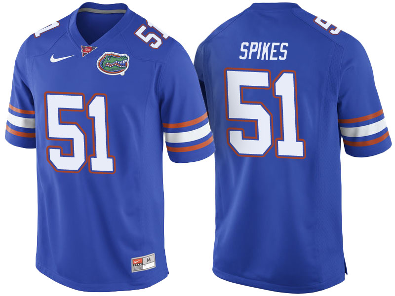 Brandon Spikes #51 Florida Gators Royal Blue College Football Jersey Brandon Spikes #51 Florida Gators Royal Blue College Football Jersey