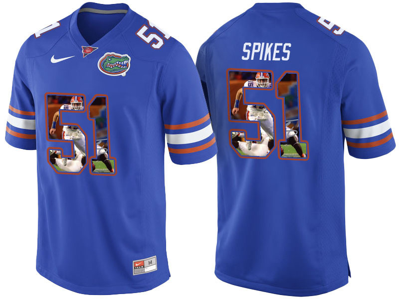 Brandon Spikes #51 Florida Gators Royal Blue College Football Jersey Brandon Spikes #51 Florida Gators Royal Blue College Football Jersey