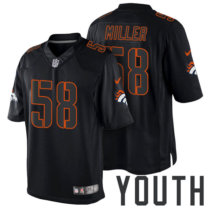 Youth Denver Broncos #58 Von Miller Black Impact Limited Jersey Youth Denver Broncos #58 Von Miller Black Impact Limited Jersey