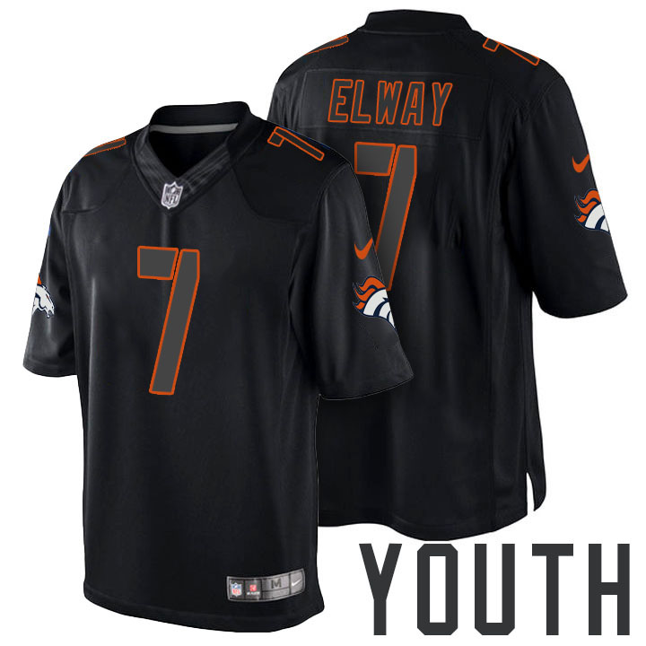 Youth Denver Broncos #7 John Elway Black Impact Limited Jersey Youth Denver Broncos #7 John Elway Black Impact Limited Jersey