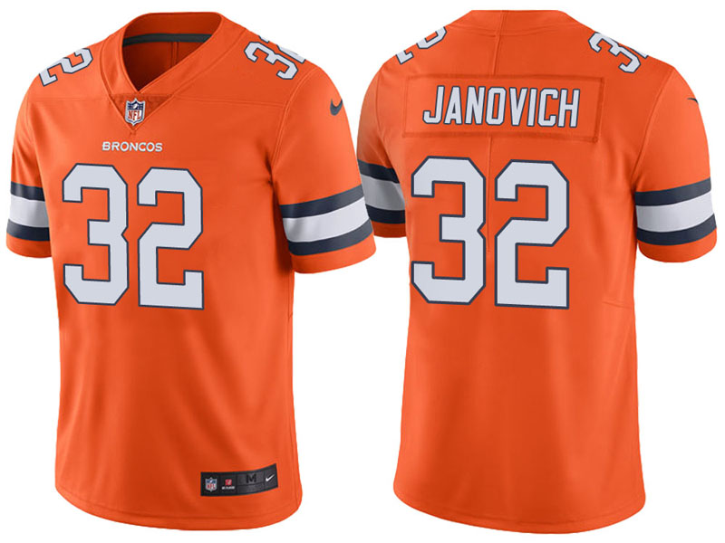 Denver Broncos #32 Andy Janovich Orange Vapor Untouchable Color Rush Limited Jersey Denver Broncos #32 Andy Janovich Orange Vapor Untouchable Color Rush Limited Jersey