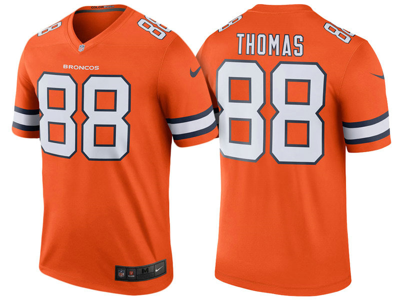 Denver Broncos #88 Demaryius Thomas Orange Color Rush Legend Jersey