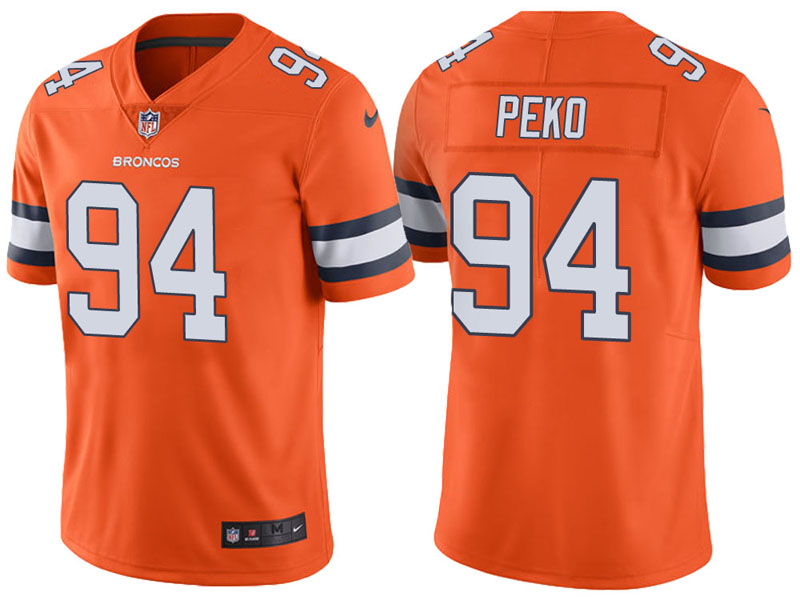 Denver Broncos #94 Domata Peko Orange Vapor Untouchable Color Rush Limited Jersey Denver Broncos #94 Domata Peko Orange Vapor Untouchable Color Rush Limited Jersey