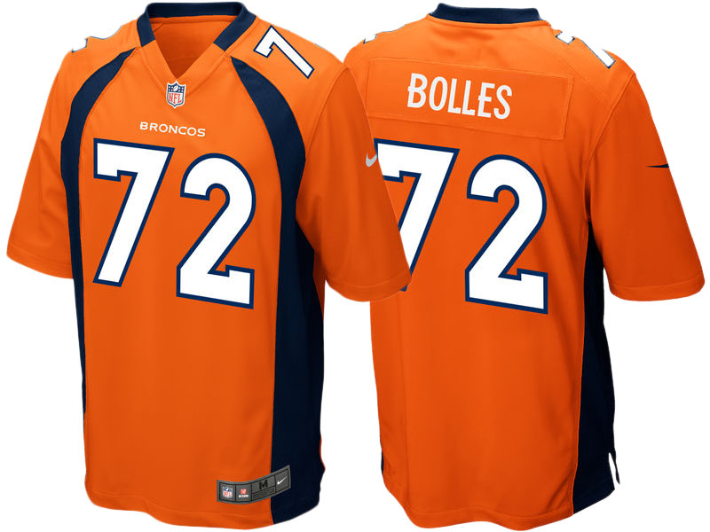 Denver Broncos Garett Bolles Orange 2017 Draft Pick Game Jersey Denver Broncos Garett Bolles Orange 2017 Draft Pick Game Jersey