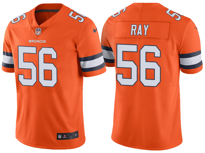 Denver Broncos #56 Shane Ray Orange Vapor Untouchable Color Rush Limited Jersey