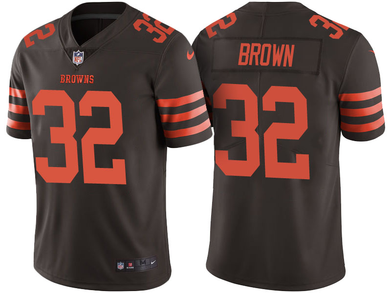 Light Up Thursday Night - Cleveland Browns #32 Jim Brown Brown Color Rush Limited Jersey Light Up Thursday Night - Cleveland Browns #32 Jim Brown Brown Color Rush Limited Jersey