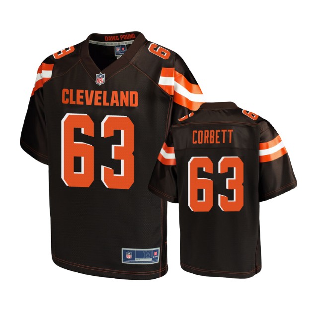 Youth Cleveland Browns #63 Austin Corbett Brown Player Jersey Youth Cleveland Browns #63 Austin Corbett Brown Player Jersey
