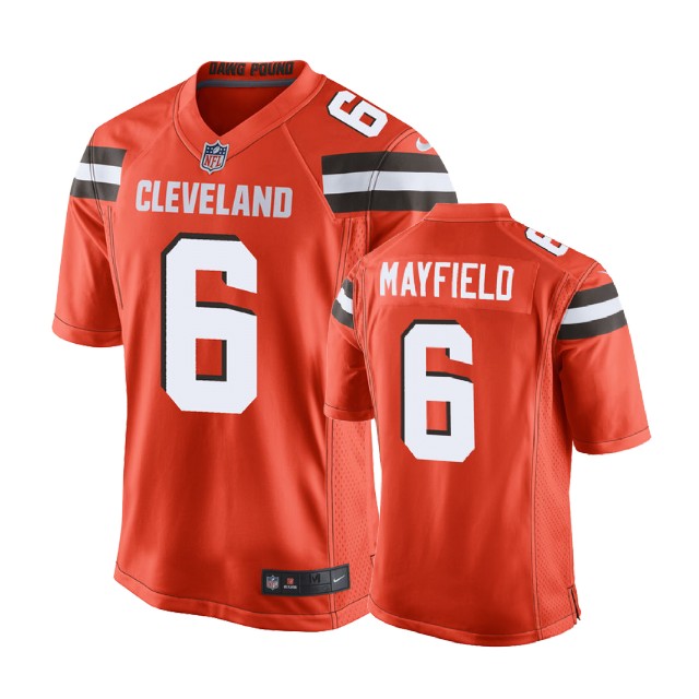 Cleveland Browns #6 Baker Mayfield Orange Alternate Game Jersey Cleveland Browns #6 Baker Mayfield Orange Alternate Game Jersey