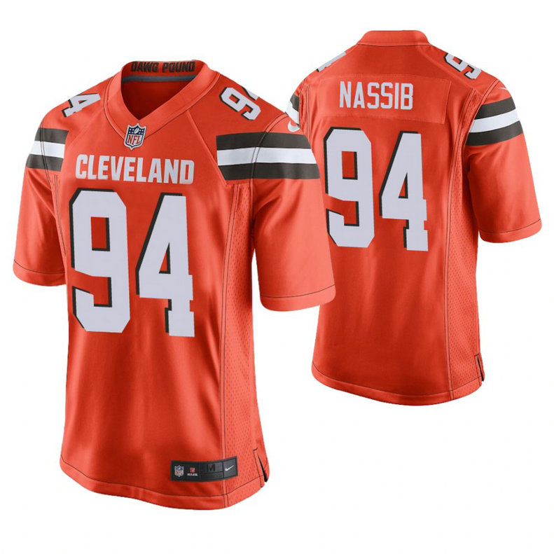 Cleveland Browns #94 Carl Nassib Orange Alternate Game Jersey