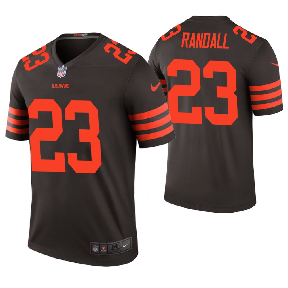 Cleveland Browns #23 Damarious Randall Brown Color Rush Legend Jersey Cleveland Browns #23 Damarious Randall Brown Color Rush Legend Jersey