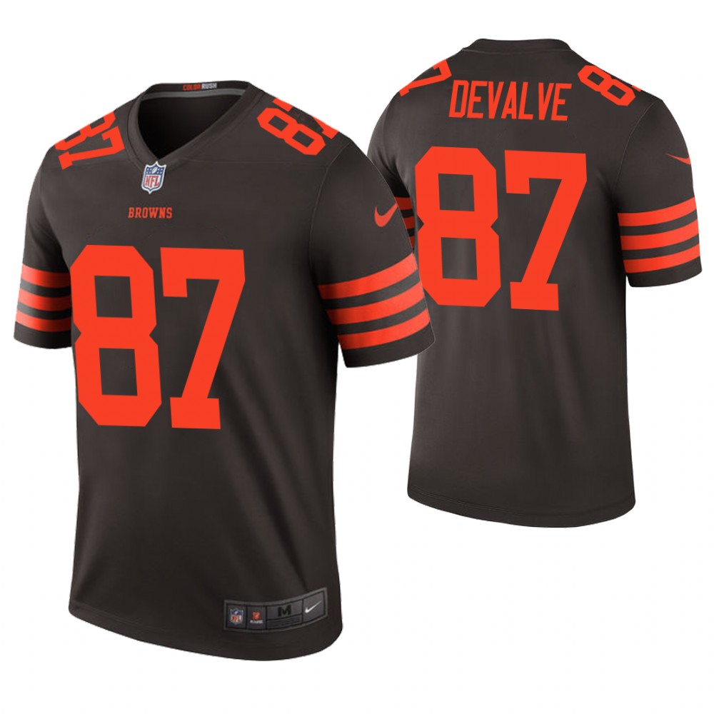 Cleveland Browns #87 Seth DeValve Brown Color Rush Legend Jersey Cleveland Browns #87 Seth DeValve Brown Color Rush Legend Jersey