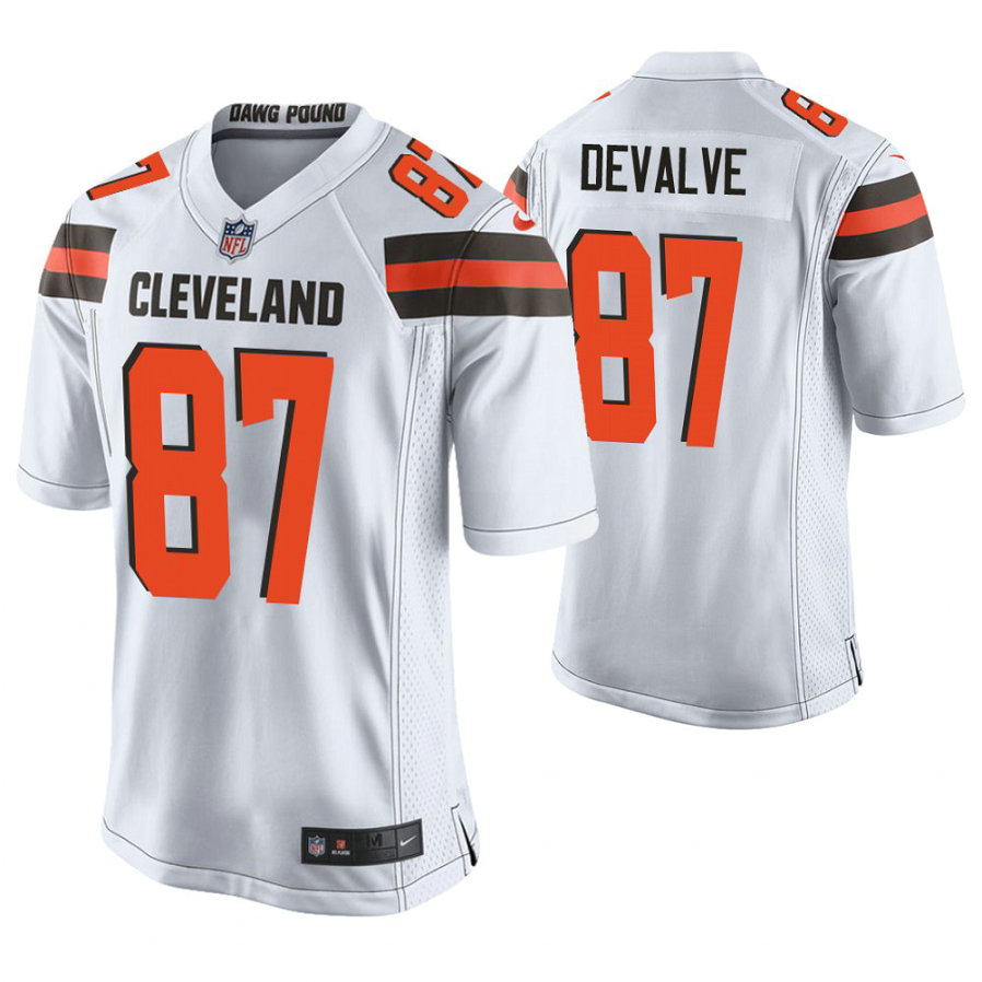 Cleveland Browns #87 Seth DeValve White Game Jersey Cleveland Browns #87 Seth DeValve White Game Jersey
