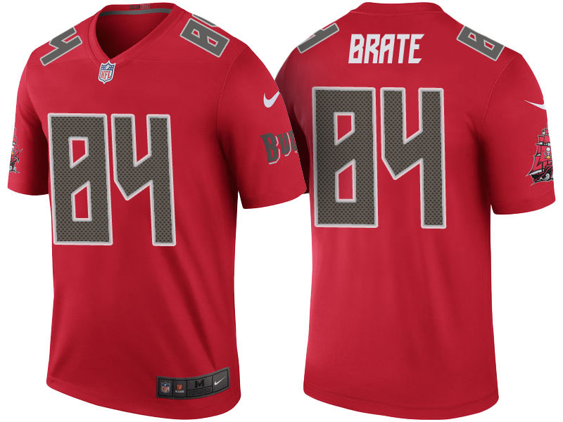 Tampa Bay Buccaneers #84 Cameron Brate Red Color Rush Legend Jersey Tampa Bay Buccaneers #84 Cameron Brate Red Color Rush Legend Jersey
