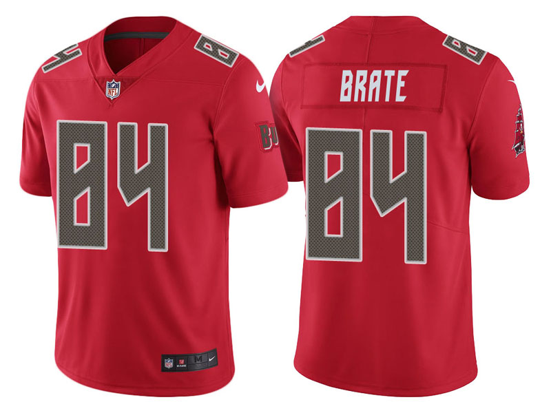 Tampa Bay Buccaneers #84 Cameron Brate Red Vapor Untouchable Color Rush Limited Jersey Tampa Bay Buccaneers #84 Cameron Brate Red Vapor Untouchable Color Rush Limited Jersey