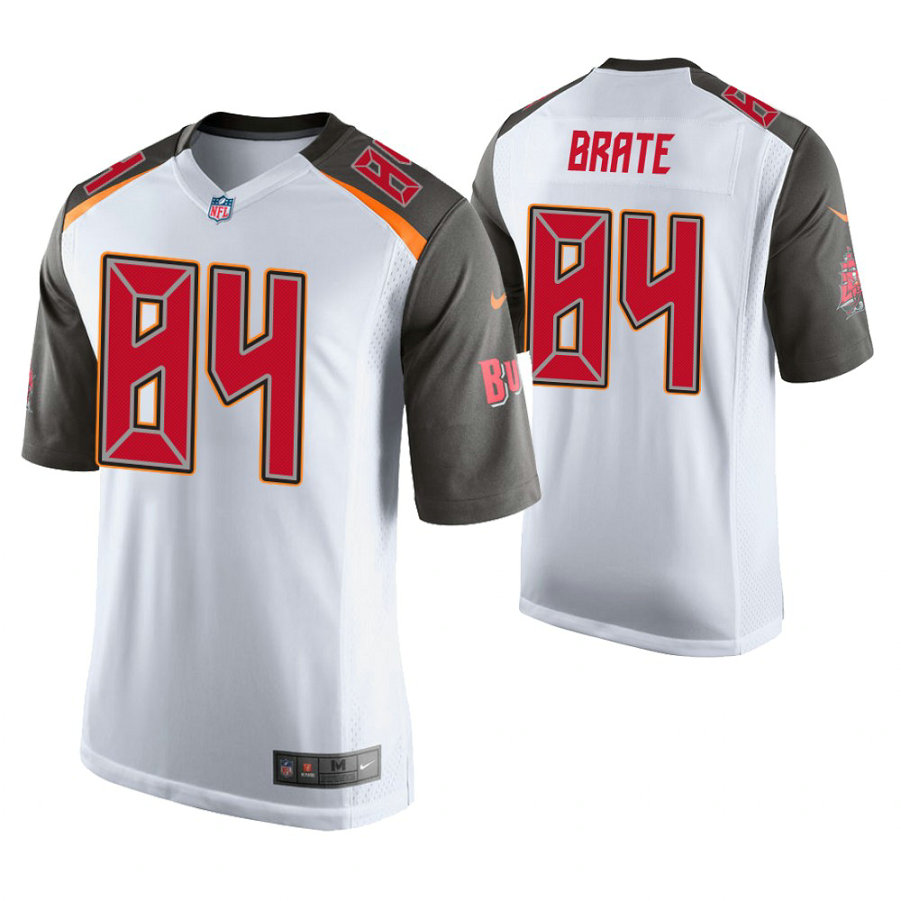 Tampa Bay Buccaneers #84 Cameron Brate White Game Jersey Tampa Bay Buccaneers #84 Cameron Brate White Game Jersey