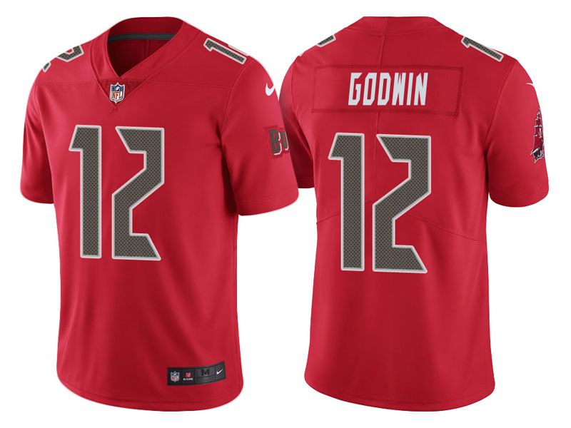 Tampa Bay Buccaneers #12 Chris Godwin Red Vapor Untouchable Color Rush Limited Jersey Tampa Bay Buccaneers #12 Chris Godwin Red Vapor Untouchable Color Rush Limited Jersey