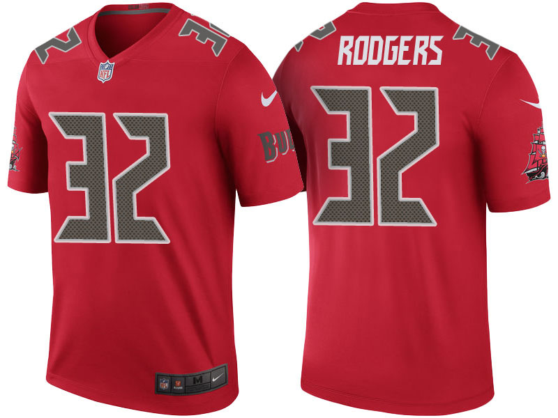 Tampa Bay Buccaneers #32 Jacquizz Rodgers Red Color Rush Legend Jersey Tampa Bay Buccaneers #32 Jacquizz Rodgers Red Color Rush Legend Jersey