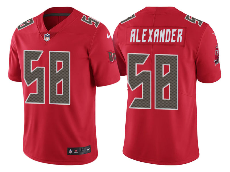 Tampa Bay Buccaneers #58 Kwon Alexander Red Vapor Untouchable Color Rush Limited Jersey Tampa Bay Buccaneers #58 Kwon Alexander Red Vapor Untouchable Color Rush Limited Jersey