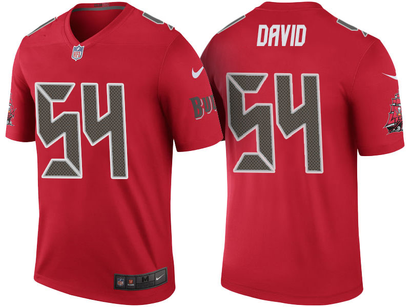 Tampa Bay Buccaneers #54 Lavonte David Red Color Rush Legend Jersey Tampa Bay Buccaneers #54 Lavonte David Red Color Rush Legend Jersey