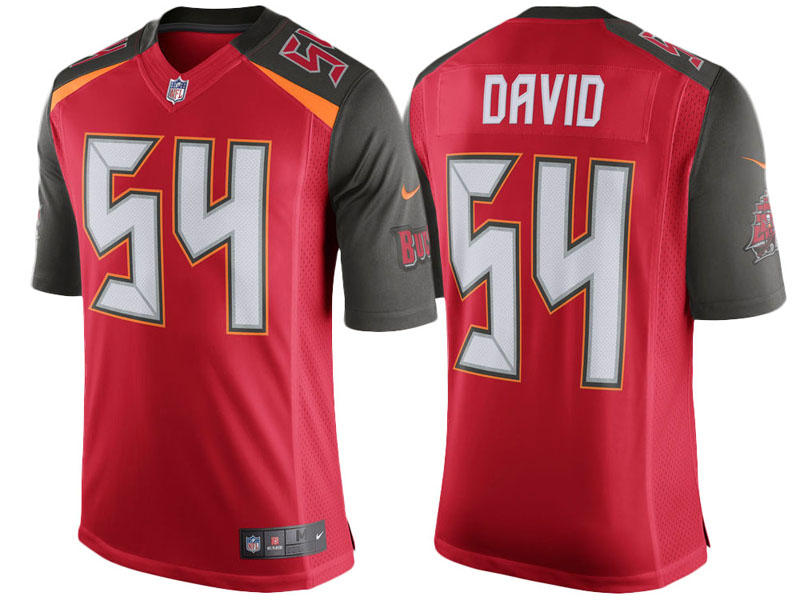Tampa Bay Buccaneers #54 Lavonte David Red Speed Machine Limited Player Jersey Tampa Bay Buccaneers #54 Lavonte David Red Speed Machine Limited Player Jersey