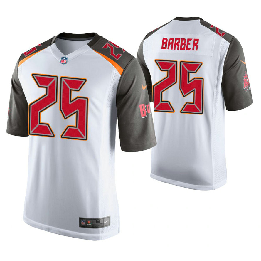 Tampa Bay Buccaneers #25 Peyton Barber White Game Jersey Tampa Bay Buccaneers #25 Peyton Barber White Game Jersey
