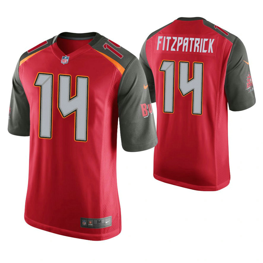 Tampa Bay Buccaneers #14 Ryan Fitzpatrick Red Game Jersey Tampa Bay Buccaneers #14 Ryan Fitzpatrick Red Game Jersey