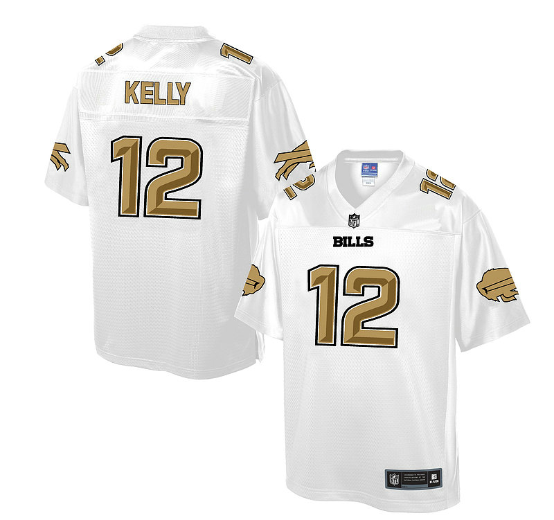 Buffalo Bills #12 Jim Kelly White Pro Line Fashion Jersey Buffalo Bills #12 Jim Kelly White Pro Line Fashion Jersey