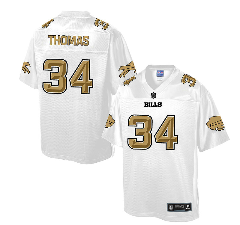 Buffalo Bills #34 Thurman Thomas White Pro Line Fashion Jersey Buffalo Bills #34 Thurman Thomas White Pro Line Fashion Jersey