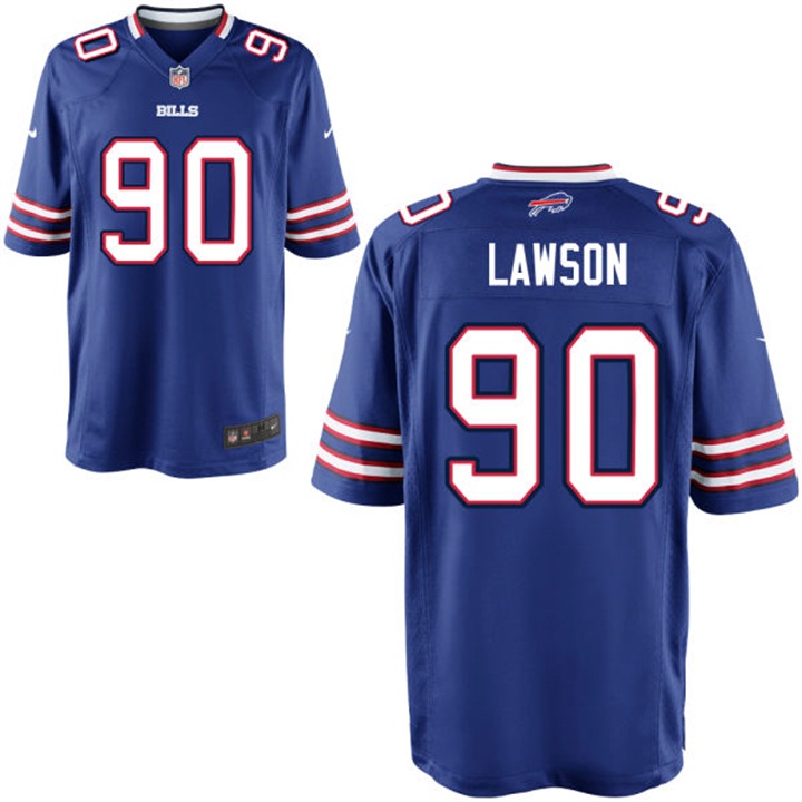 Buffalo Bills #90 Shaq Lawson Royal Elite Jersey Buffalo Bills #90 Shaq Lawson Royal Elite Jersey