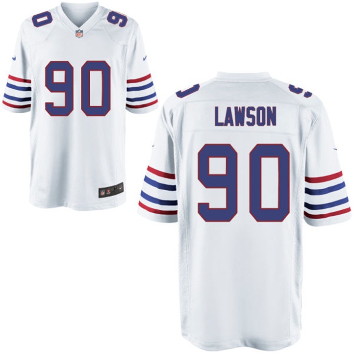 Buffalo Bills #90 Shaq Lawson White Alternate Game Jersey Buffalo Bills #90 Shaq Lawson White Alternate Game Jersey