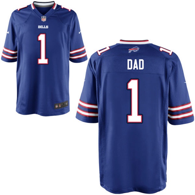 Buffalo Bills Royal #1 Dad Jersey - Father's Day