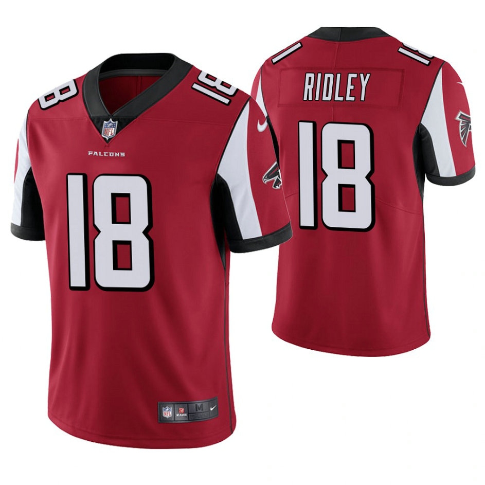 Atlanta Falcons #18 Calvin Ridley Red Vapor Untouchable Limited Player Jersey