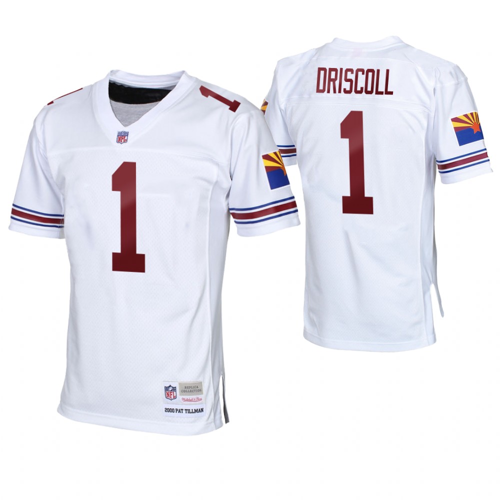 Arizona Cardinals #1 Paddy Driscoll White Vintage Replica Retired Player Jersey Arizona Cardinals #1 Paddy Driscoll White Vintage Replica Retired Player Jersey