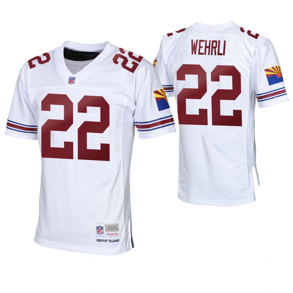 Arizona Cardinals #22 Roger Wehrli White Vintage Replica Retired Player Jersey Arizona Cardinals #22 Roger Wehrli White Vintage Replica Retired Player Jersey