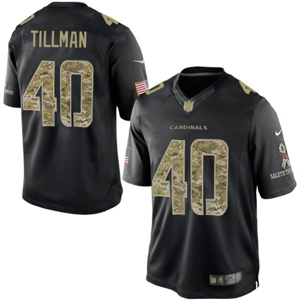 Arizona Cardinals #40 Pat Tillman Salute To Service Black Jersey Arizona Cardinals #40 Pat Tillman Salute To Service Black Jersey