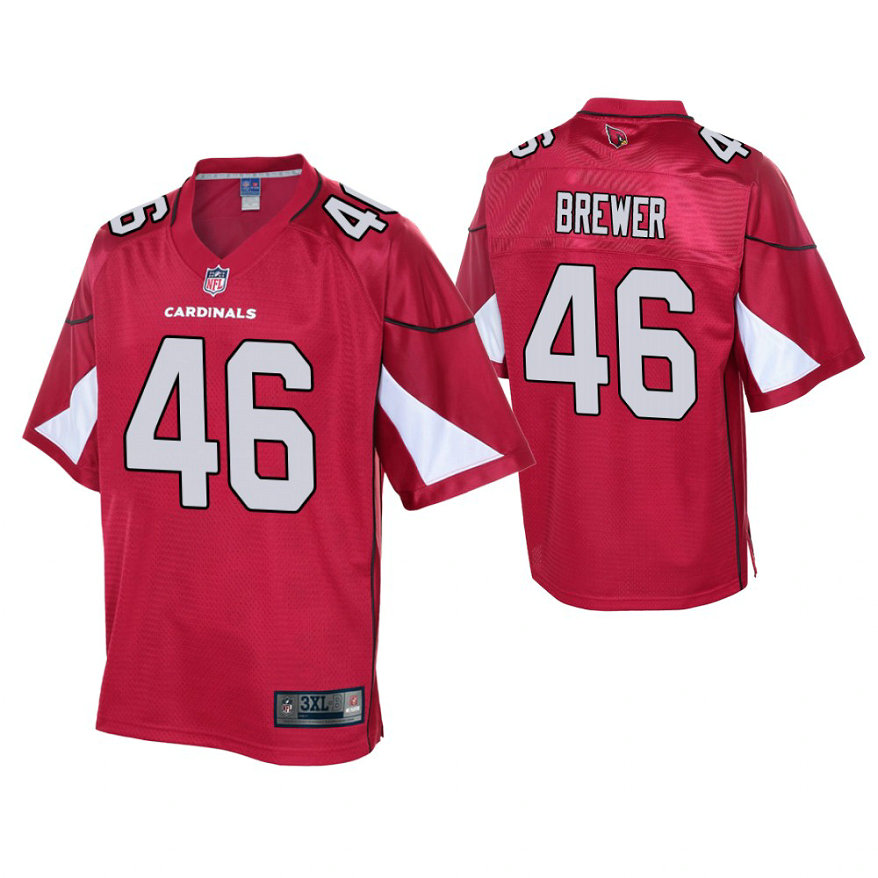 Youth Arizona Cardinals #46 Aaron Brewer Cardinal Player Pro Line Jersey Youth Arizona Cardinals #46 Aaron Brewer Cardinal Player Pro Line Jersey