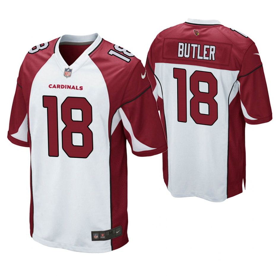 Arizona Cardinals #18 Brice Butler White Game Jersey