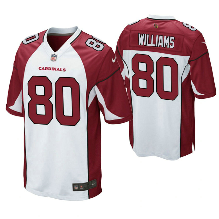 Arizona Cardinals #80 Bryce Williams White Game Jersey