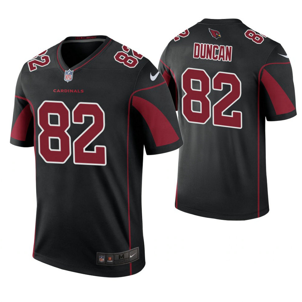 Arizona Cardinals #82 C. J. Duncan Black Color Rush Legend Jersey